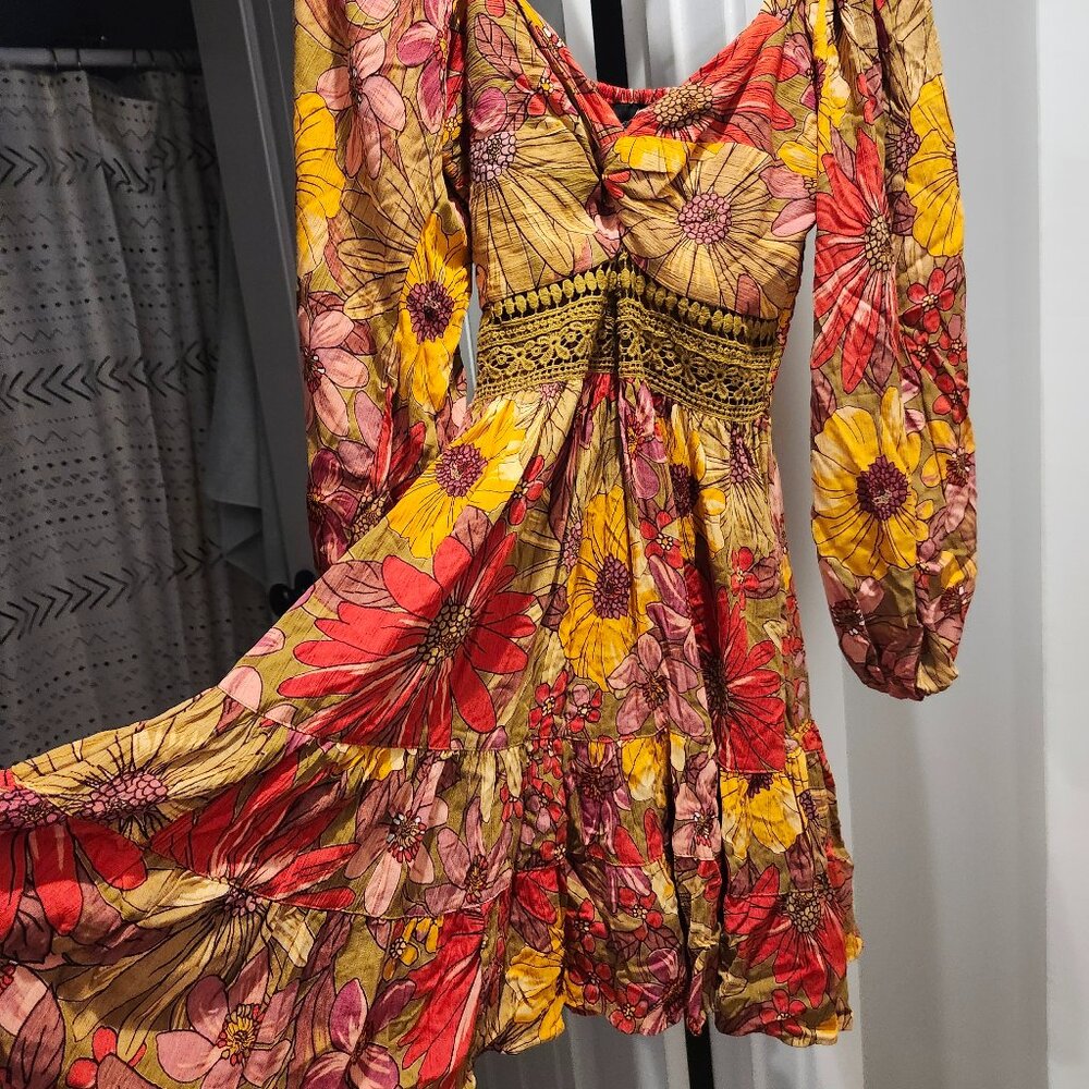 Summer Floral Western Dress